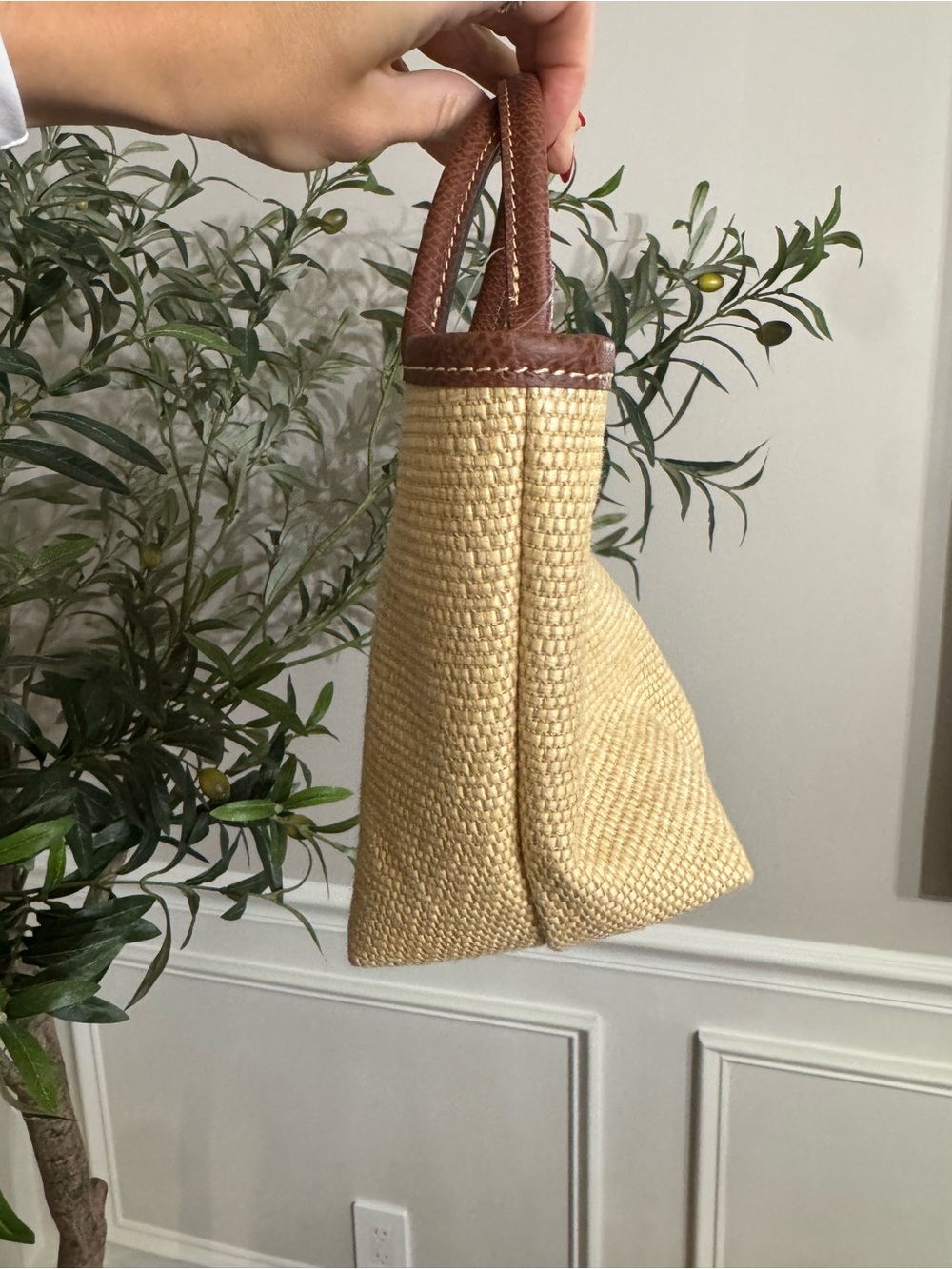 Longchamp Le Pliage Panier Top Handle Bag - Picture 3 of 7